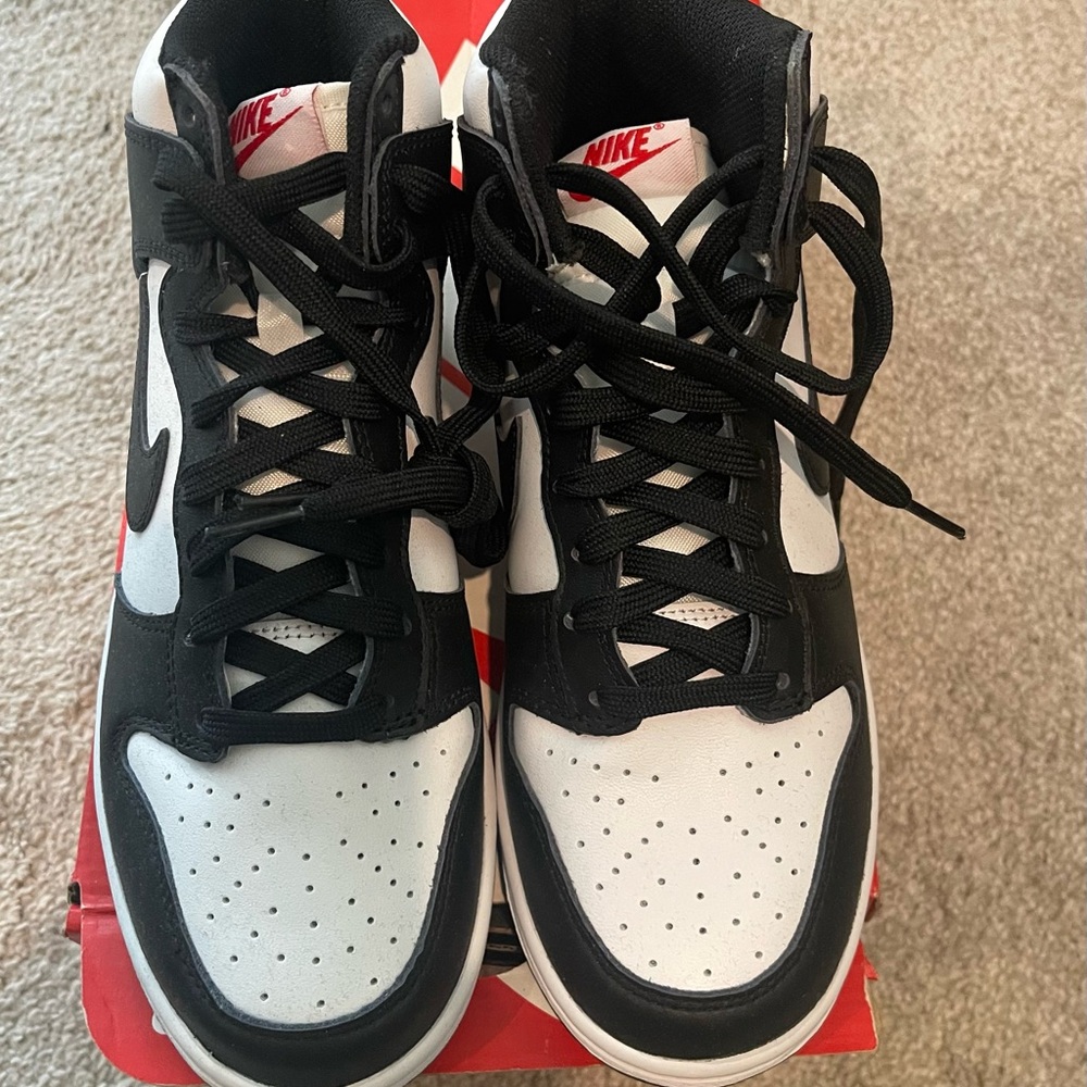 Nike Dunk High Black and White Sneakers
